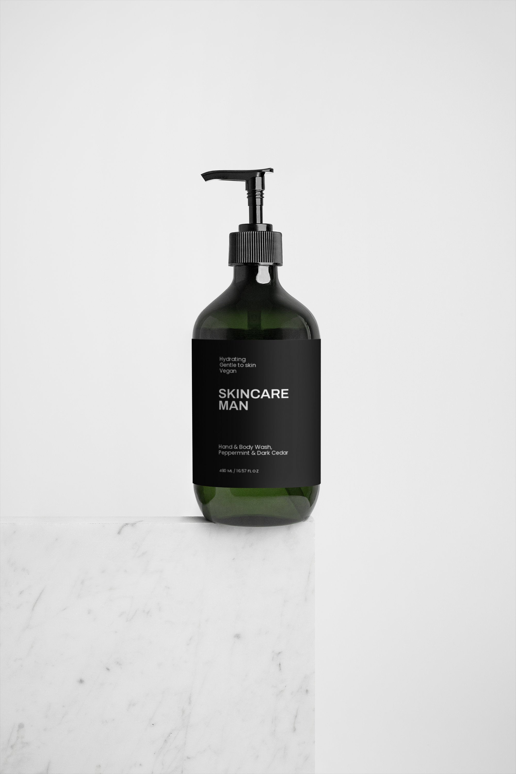 Hand & Body Wash, Peppermint & Dark Cedar