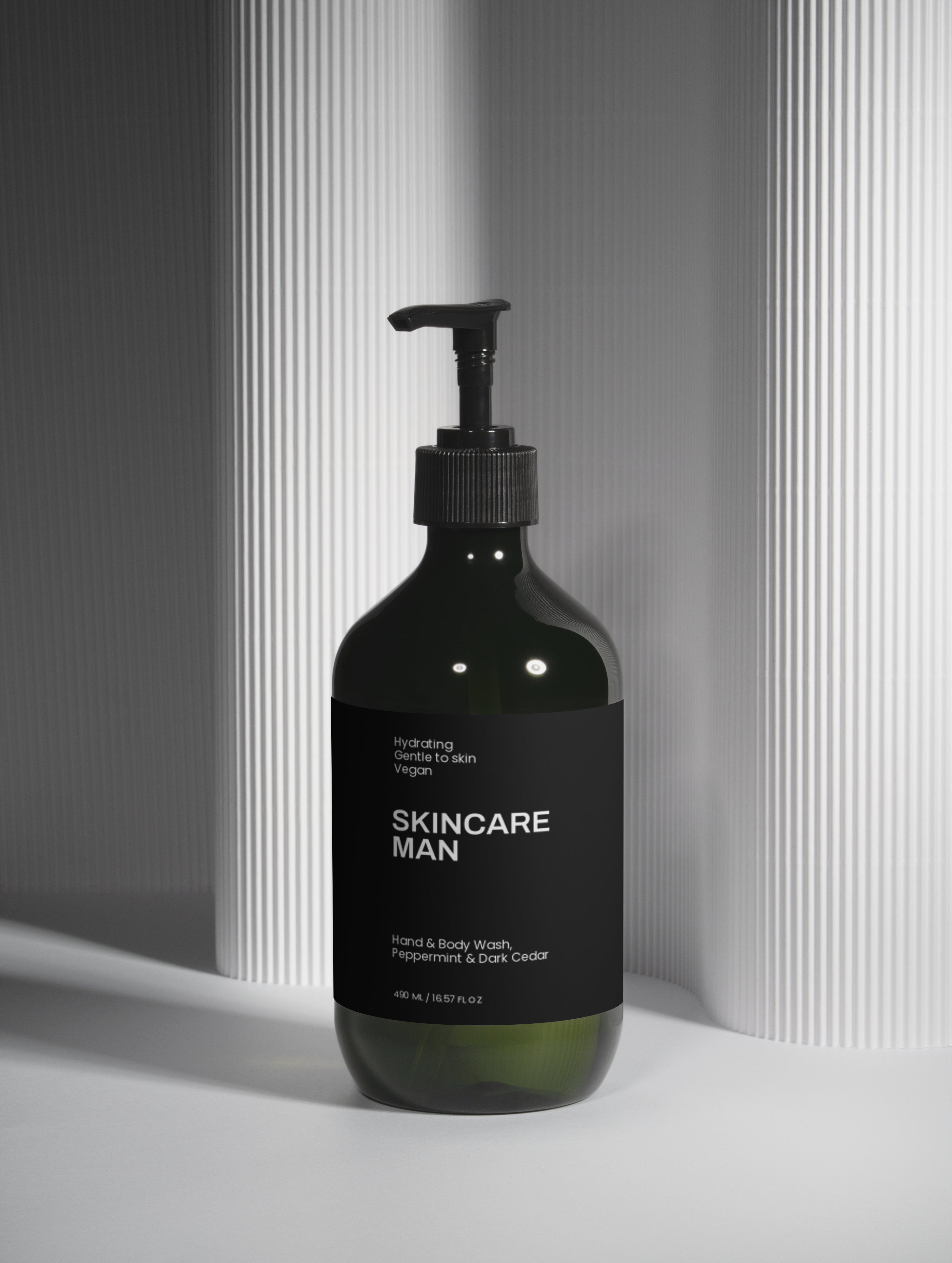 Hand & Body Wash, Peppermint & Dark Cedar